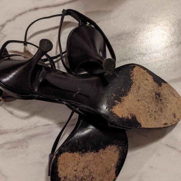 Vintage Gucci Stiletto with Ankle Strap Size 6 - Picture 3 of 4